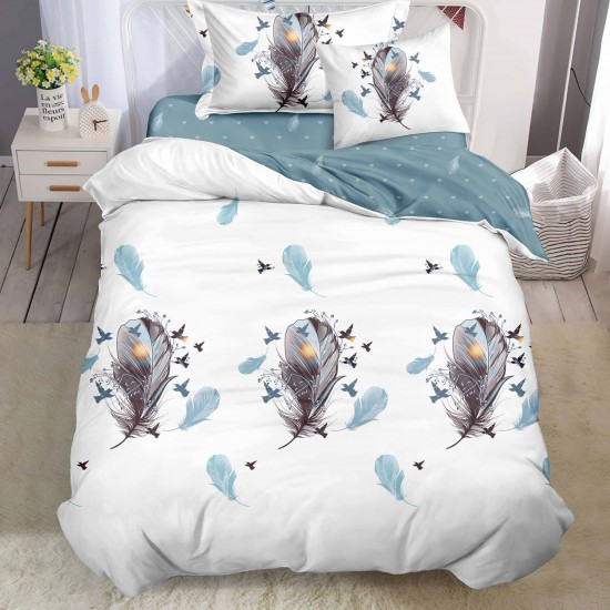 Lenjerie Bumbac Finet cu Elastic 1 Persoana Elidifor