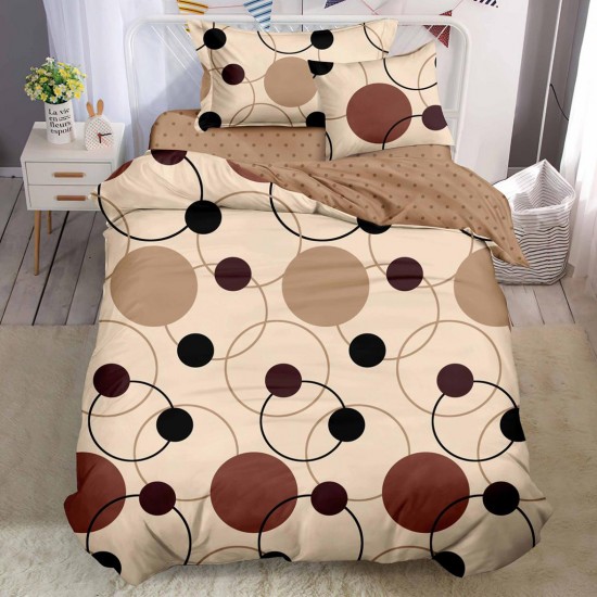 Lenjerie Bumbac Finet cu Elastic 1 Persoana Circle