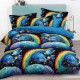 Lenjerie de pat cu Elastic Bumbac Finet 6 Piese Univers Lenjerie de pat cu Elastic Bumbac Finet 6 Piese Univers