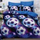 Lenjerie de pat cu Elastic Bumbac Finet 6 Piese Fotbal 