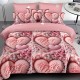 Lenjerie de pat cu Elastic Bumbac Finet 6 Piese Puff Heart Lenjerie de pat cu Elastic Bumbac Finet 6 Piese Puff Heart