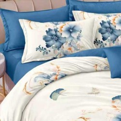 Lenjerie de pat cu Elastic Bumbac Finet 6 Piese