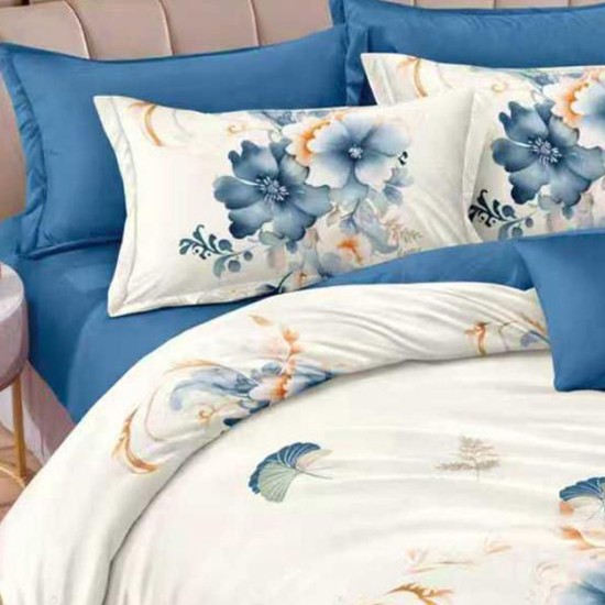 Lenjerie de pat cu Elastic Bumbac Finet 6 Piese