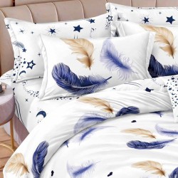 Lenjerie de pat cu Elastic Bumbac Finet 6 Piese