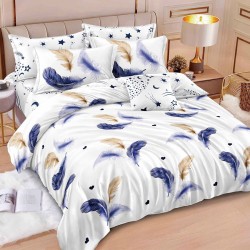 Lenjerie de pat cu Elastic Bumbac Finet 6 Piese