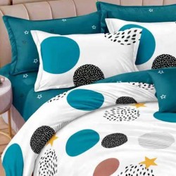 Lenjerie de pat cu Elastic Bumbac Finet 6 Piese