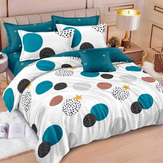 Lenjerie de pat cu Elastic Bumbac Finet 6 Piese