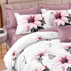 Lenjerie de pat cu Elastic Bumbac Finet 6 Piese