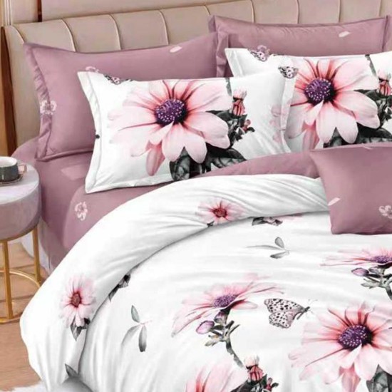 Lenjerie de pat cu Elastic Bumbac Finet 6 Piese