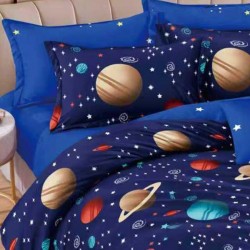 Lenjerie de pat cu Elastic Bumbac Finet 6 Piese