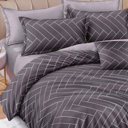 Lenjerie de pat cu Elastic Bumbac Finet 6 Piese Lenjerie de pat cu Elastic Bumbac Finet 6 Piese