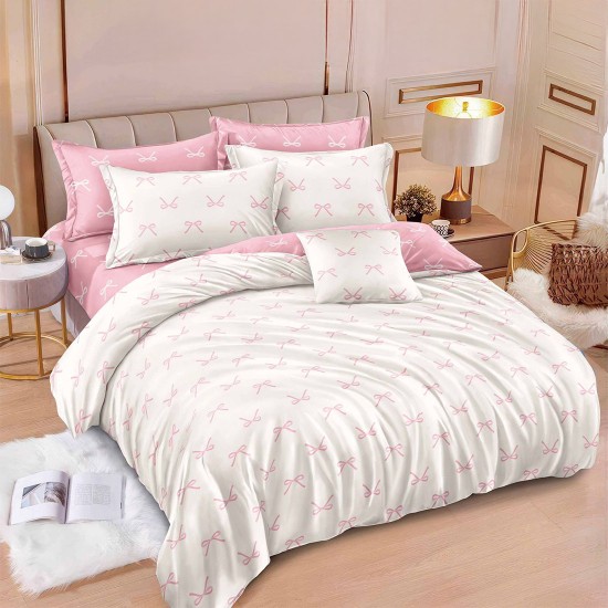 Lenjerie de pat cu Elastic Bumbac Finet 6 Piese Lenjerie de pat cu Elastic Bumbac Finet 6 Piese