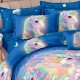 Lenjerie de pat cu Elastic Bumbac Finet 6 Piese Lenjerie de pat cu Elastic Bumbac Finet 6 Piese