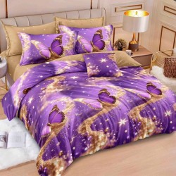 Lenjerie de pat cu Elastic Bumbac Finet 6 Piese