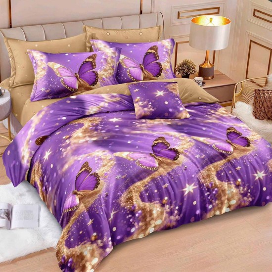Lenjerie de pat cu Elastic Bumbac Finet 6 Piese Lenjerie de pat cu Elastic Bumbac Finet 6 Piese