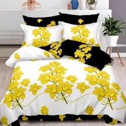 Lenjerie de pat cu Elastic Bumbac Finet 6 Piese Salma 