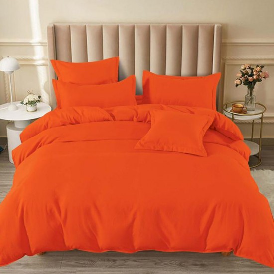Lenjerie de pat cu Elastic Bumbac Finet Uni 6 Piese Cristine