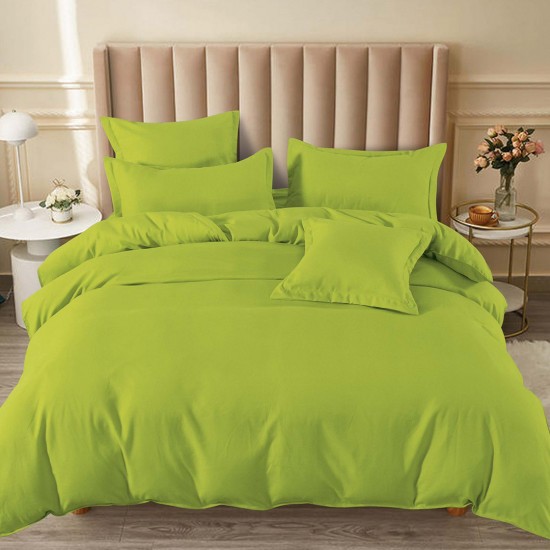 Lenjerie de pat cu Elastic Bumbac Finet Uni 6 Piese Spring