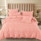 Lenjerie de pat cu Elastic Bumbac Finet Uni 6 Piese Peach Lenjerie de pat cu Elastic Bumbac Finet Uni 6 Piese Peach