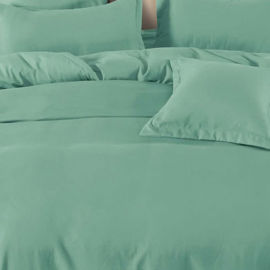 Lenjerie de pat cu Elastic Bumbac Finet Uni 6 Piese Bianca