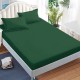 Lenjerie de pat cu Elastic Bumbac Finet Uni 6 Piese Green Lenjerie de pat cu Elastic Bumbac Finet Uni 6 Piese Green