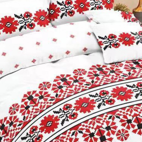 Lenjerie de pat cu Elastic Bumbac Finet 6 Piese Maria