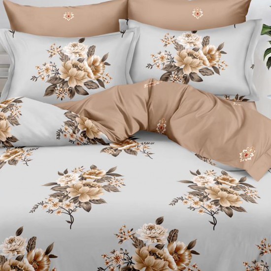 Lenjerie de pat cu Elastic Bumbac Finet 6 Piese Francisca Lenjerie de pat cu Elastic Bumbac Finet 6 Piese Francisca