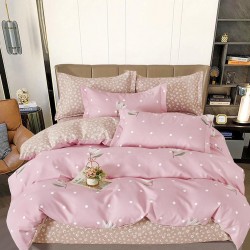 Lenjerie de pat cu Elastic Bumbac Finet 6 Piese Iasmina