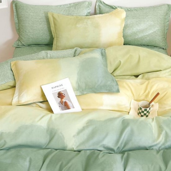 Lenjerie de pat cu Elastic Bumbac Finet 6 Piese Cassiana