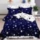 Falling Stars Lenjerie de pat cu Elastic Bumbac Finet 6 Piese