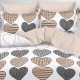 Lenjerie de pat Bumbac Finet 6 Piese Heart