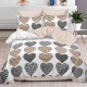 Lenjerie de pat Bumbac Finet 6 Piese Heart