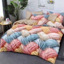 Lenjerie de pat cu Elastic Bumbac Finet 6 Piese Ferice
