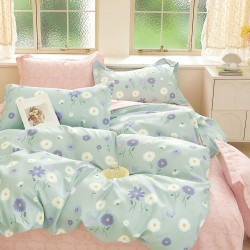 Lenjerie de pat cu Elastic Bumbac Finet 6 Piese Silk