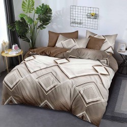 Lenjerie de pat cu Elastic Bumbac Finet 6 Piese Herra