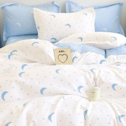 Lenjerie de pat cu Elastic Bumbac Finet 6 Piese Lary Lenjerie de pat cu Elastic Bumbac Finet 6 Piese Lary