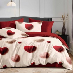 Lenjerie de pat cu Elastic Bumbac Finet 6 Piese Avelin