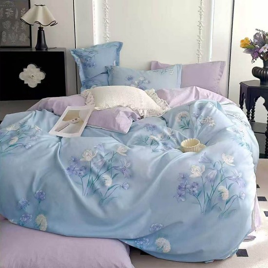 Lenjerie de pat cu Elastic Bumbac Finet 6 Piese Lenjerie de pat cu Elastic Bumbac Finet 6 Piese
