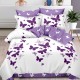 Lenjerie de pat Bumbac Finet 6 Piese Butterflies Mauve