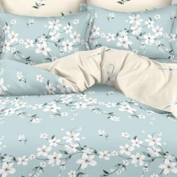 Lenjerie de pat Bumbac Finet 6 Piese Chinese Blue