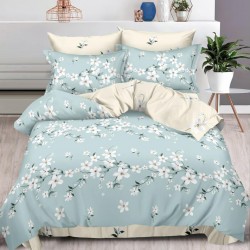 Lenjerie de pat Bumbac Finet 6 Piese Chinese Blue