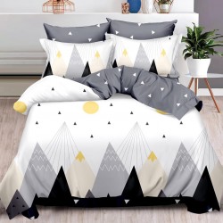 Mountain Top Lenjerie de pat cu Elastic Bumbac Finet 6 Piese