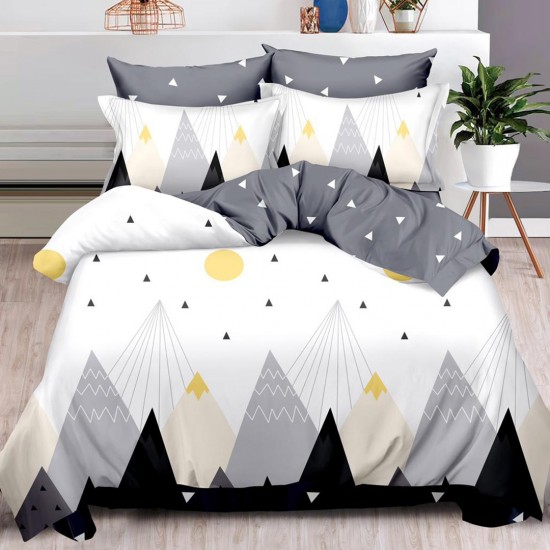 Mountain Top Lenjerie de pat cu Elastic Bumbac Finet 6 Piese