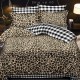 Lenjerie de pat cu Elastic Bumbac Finet 6 Piese Animal Print