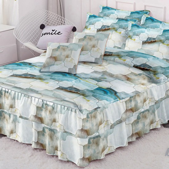 Lenjerie Bumbac Finet cu Volanase 6 piese Debbie