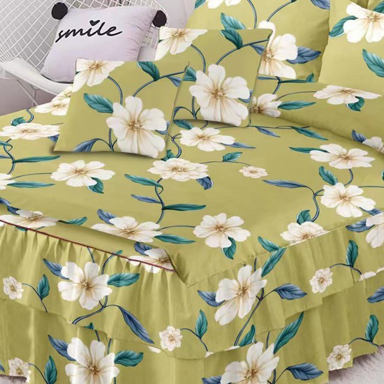 Lenjerie Bumbac Finet cu Volanase 6 piese Spring