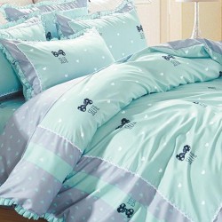 Lenjerie Bumbac Finet cu Volanase 4 Piese Briseis Lenjerie Bumbac Finet cu Volanase 4 Piese Briseis