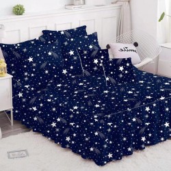 Lenjerie Bumbac Finet cu Volanase 6 piese Claudia