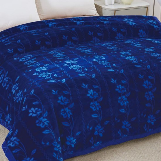 Patura Cocolino Floral Albastru 200X220 cm 3 KG Patura Cocolino Floral Albastru 200X220 cm 3 KG