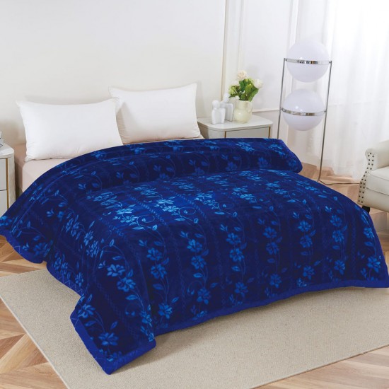 Patura Cocolino Floral Albastru 200X220 cm 3 KG Patura Cocolino Floral Albastru 200X220 cm 3 KG